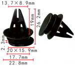 Mini Cooper 07131480419 клипса  14.1x19x22.8mm