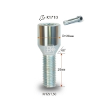 Болт M12X1,50X26 Цинк Конус, Dголовы=20мм, внутр. 10 луч. Звезда 275102 Z VST20A26 Z