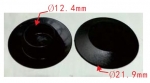 UNIVERSAL  заглушка плпстик. d12.4mm  D21.9mm