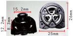 AUDI 8V0868243 Клипса  15.2x8.3x26mm