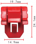 HONDA 91589-SV4-003 клипса  24.1x19.6mm