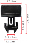 GM,FORD 25535963, N811772Sклипса  12.2x14.6x17.9mm