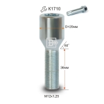 Болт M12X1,25X36 Цинк Конус, Dголовы=20мм, внутр. 10 луч. Звезда 272137 Z VST20B36 Z