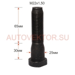Болт М22х95х1.5 ( шлиц d=23  l=35) кол. зад. ЕВРО 09693-3104030-009