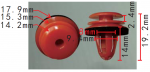 BMW 07146962771 Клипса дверной обшивки  9.4x14x17.9mm
