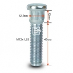 Шпилька забив. M12X1,25 длина рез.части 45мм Цинк CRP123B45