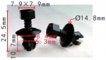 VW, VAG, AUDI C0853934 Клипса  8.4x10.7x14.8mm