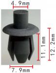 VAG, VW, AUDI N0385501 клипса  7.9x11.1x4.9mm