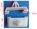 VW, VAG, AUDI Клипса 330853858  11x11x32.5mm