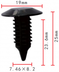 GM,CHRYSLER 21094146, 6501301  клипса   8.2x23.6x19mm