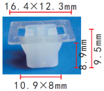TOYOTA клипса 8.2x8.9x16.4mm
