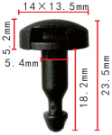 NISSAN  01553-04463 клипса  5.4x18.2x14mm