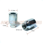 Гайка 210448 ET Z DSTC20D36 Z M14X1,50 Цинк высота 36 мм Конус, внутр. 10 луч.звезда, D=21,6мм