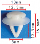 VAG, VW, AUDI 171807249A клипса  8x12.9x18mm