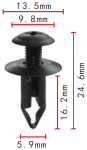 NISSAN,GM,MITSUISHI 66860-01W01, 94051993, M344737, M406893 клипса  5.9x16.2x13.5mm