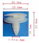 GM 20480475 клипса 8x19,5x24mm