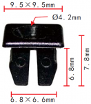VW, VAG, Audi, GM 175853674, 20475950 Клипса 6.8x6.8x9.5 mm d 4.2 mm