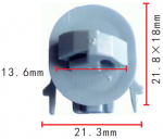 NISSAN клипса  13.6x8.8x21.7mm