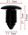 GM 22512276 клипса  11.5x21.2x21.3mm