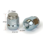 Гайка M12X1,50 Цинк высота 27 мм Сфера с выступ., закр., нерж.колпачок ключ 19мм  401145i B Z D30R Z