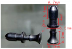UNIVERSAL Клипса крепления багажной полки 4,7x9.8x6.5mm