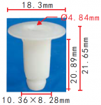 TOYOTA 90189-06003 клипса   8.3x20.9x18.3mm  d4.8mm