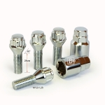 К-т секретных болтов M12X1,25X28 Хром Конус с выступом, 5 луч., 2 кл.  372110H2