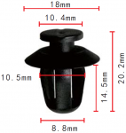 CITROEN-PEUGEOT9688659877-03, 33030526, 856535 клипса  10.5x14.5x18mm