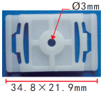 VAG, VW, AUDI 4A0853825A клипса  34.8x21.9mm  d3mm