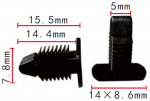 Mini Cooper 51711496621 клипса  7.8x14.4x14mm