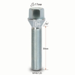 Болт M14X1,25X56 Цинк Конус с выступом ключ 17 мм C17F56 Z