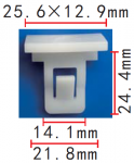 Toyota 76853-10010 клипса 14.1x24.4x25.6x12.9mm