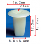 TOYOTA, HONDA,MAZDA,MITSUISHI, NISSAN 90189-06042,90661-SC7-0030,H001-50-841,MS-480012 d4mm 8.8x17x1