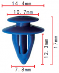 MITSUBISHI MR478678 клипса  7.8x12.3x14.4mm