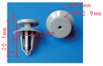 GM  11610605 Клипса  8.9x14.7x17mm