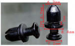 UNIVERSAL Клипса крепления багажной полки 6,3x8x8.4mm