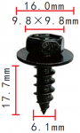 Toyota 90159-60498 Саморез с пресс шайбой 6x17,7x16 mm