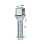 Болт M12X1,25X33 Цинк Конус с выступом ключ 17 мм  C17B33 Z