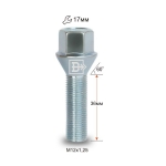 Болт M12X1,25X36 Цинк Конус с выступом ключ 17 мм C17B36 Z