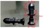 UNIVERSAL Клипса крепления багажной полки 6,2x11.1x8.1mm