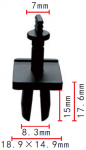 GM 14032200 клипса  8.3x15x18.9mm