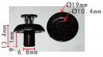 TOYOTA 90467-07217 Клипса  6.8x9.1x19mm