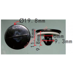 Toyota 53857-47011 Кронштейн переднего крыла  9.3x9.8x19.8mm