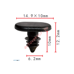 HONDA 72311-S10-003 клипса   6.2x10x14.9mm