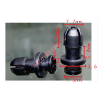 UNIVERSAL Клипса крепления багажной полки 7,7x12.4x7.5mm