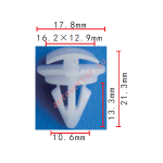 VW, VAG, AUDI  3C0853585  клипса  10.6x13.3x17.8mm