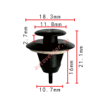 Toyota 7549360020, 75493-60020 клипса  10.7x16x18.3mm