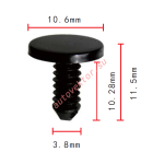 GM 8731909 клипса  3.8x10.2x10.6mm