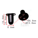 FORD,TOYOTA, NISSAN N807994-S, 90467-12042, 90467-11126,26399-40U00  клипса  10.1x8.8x12.7mm  d7.3mm