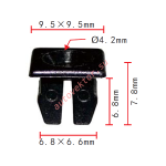VW, VAG, Audi, GM 175853674, 20475950 Клипса 6.8x6.8x9.5 mm d 4.2 mm